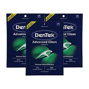 3-Pack 150-Count DenTek Triple Clean Advanced Clean Floss Picks $6.70 & More w/ S&S