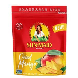 Select Accounts: 15-Oz Sun-Maid Dried Mango Slices $7.55 w/ S&S