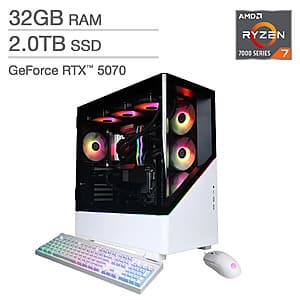 Costco Members: CyberpowerPC Desktop: Ryzen 7 7800X3D, RTX 5070, 32GB RAM, 2TB SSD $1515