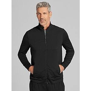 Men's modern fit full zip jacket in CHILLFLEX 4-way stretch fabric with contemporary styling.