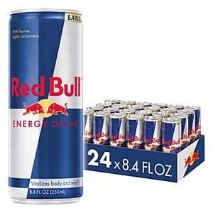 24-Ct 8.4oz Red Bull Energy Drinks: Sugar Free $27.15, Regular $26.30 w/ S&S + Free S&H