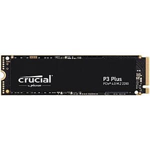4TB Crucial P3 Plus PCIe Gen4 M.2 Solid State Drive $150 + S&H