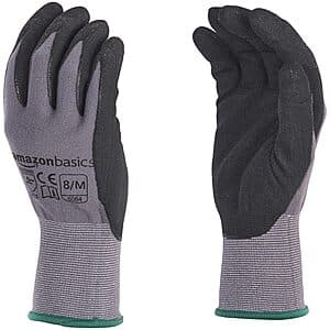 12-Pairs Amazon Basics Micro-Foam Nitrile Coated Work Gloves (Various Sizes) from $14.50 w/ Subscribe & Save