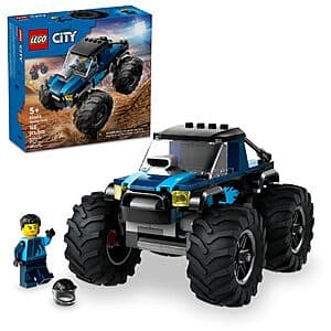 148-Piece LEGO City Blue Monster Truck Off-Road Truck Building Set $11.50