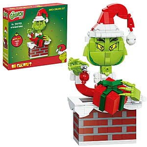 504-Piece Brickcraft Up the Chimney Grinch Building Kit Toy $9.50