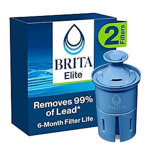 2-Count Brita Elite Water Filter Replacement for Pitchers and Dispensers $18 w/ Subscribe & Save