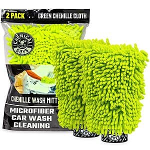 2-Pk Chemical Guys Chenille Premium Scratch-Free Microfiber Wash Mitts $12.15 w/ S&S