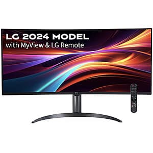 (Open Box) 34" LG 34SR65QC-B WQHD IPS 100Hz 5ms Curved Smart Monitor $165 + Free Shipping