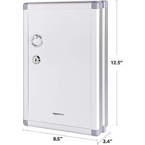 Amazon Basics 24-Key Position Cabinet Lock Box (Silver, 2.4"D x 8.5"W x 12.5"H) $13.50