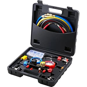 VEVOR 4 Way AC Manifold Gauge Set w/ 5' Hoses & Couplers $40.90 + Free S&H