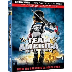 Team America: World Police (4K UHD + Blu-ray + Digital Copy) $15