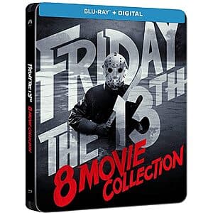 Friday the 13th Limited Edition 8-Movie Steelbook Collection (Blu-ray + Digital) $25.15