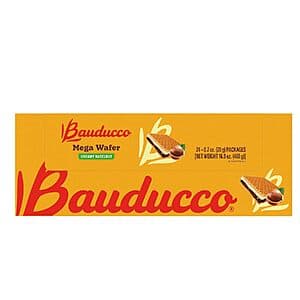 24-Pk 0.7-Oz Bauducco Mega Hazelnut Cream Wafers $3 w/ S&S