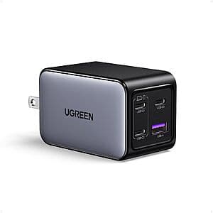 UGREEN 65W Nexode USB-C 4-Port GaN Charger Block (3x USB-C, 1x USB-A) $24.50 & More
