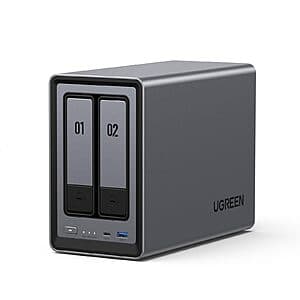 Prime Members: UGREEN NASync DXP2800 2-Bay Desktop NAS: Intel N100, 8GB RAM $280 & More + Free Shipping