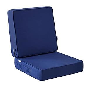 Prime Members: 24"x24"x4" IPYNBAP Deep Seat Outdoor Patio Cushion Set (Blue) from $19.60 & More + Free S&H