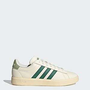 adidas Men's Grand Court 2.0 Shoes (White/Green) $19.80 + Free S&H