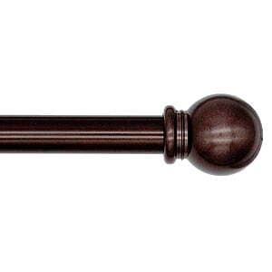 Curtain Rods: Mainstays 5/8" Ball Curtain Rod (48"-84", Various Colors) $4 & More
