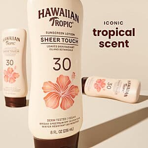 Prime Members: 8-Oz Hawaiian Tropic Sheer Touch SPF 30 Lotion Sunscreen $3.80 w/ S&S + Free S&H
