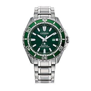 45mm Citizen Men's Promaster Sea Eco-Drive Green Dial Stainless Steel Watch $215 + Free S&H