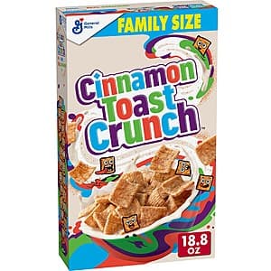 18.8-Oz Cinnamon Toast Crunch Cereal (Family Size) $2.80 w/ Subscribe & Save