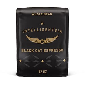 12-Oz Intelligentsia Medium Roast Whole Bean Coffee (Black Cat Classic Espresso, WB) $8.63 w/ S&S and more + Free Shipping w/ Prime or on $35+