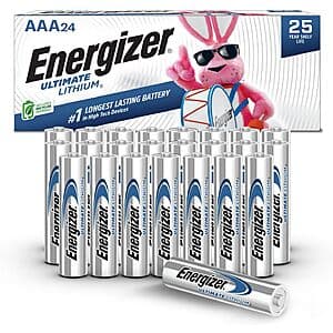 24-Count Energizer Ultimate Lithium AAA Batteries $33.25 w/ Subscribe & Save