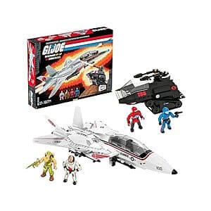 617-Piece MEGA G.I. Joe Skystriker XP-14F vs. Cobra H.I.S.S. Building Set $30 + Free S/H w/ Prime