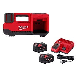 Milwaukee M18 18-Volt Li-Ion Cordless Inflator w/ 2x 5.0Ah Batteries & Charger $199 + Free S&H