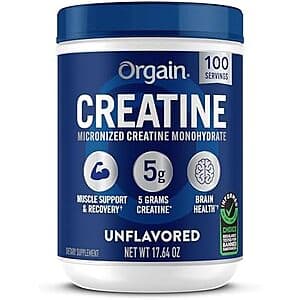 Select Accts: 17.64-Oz Orgain Creatine Monohydrate Micronized Powder (Unflavored) $9.50 w/ S&S