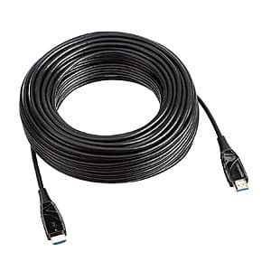100' Amazon Basics Fiber Optic HDMI Cable $15 + Free S&H w/ Amazon Prime