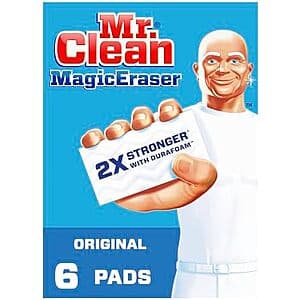 6-Count Mr. Clean Magic Eraser Sponge $3.20 w/ Subscribe & Save