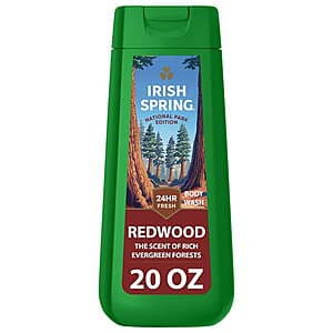 20oz Irish Spring Men's Body Wash (4 scents) + $2 Walmart Cash $5 + Free Store Pickup