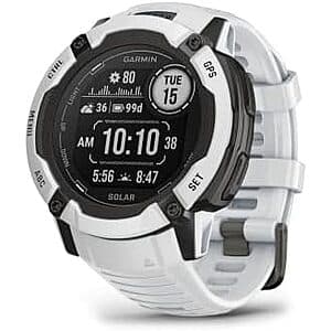 Garmin Instinct 2X Solar 50mm Rugged GPS Smartwatch w/ Solar Charging (Whitestone) $295 + Free S&H