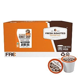 96ct Fresh Roasted Coffee Organic Medium Roast Donut Shop K-Cup Pods $20.60 w/ Subscribe & Save