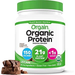 Select Accts: 1.02-lb Orgain Organic Protein Powder (Creamy Chocolate Fudge) $10 w/ Subscribe & Save