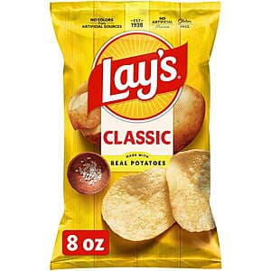 4-ct 7.5-8-oz Lay's Potato Chips (various) + $2 Walmart Cash $10 + Store Pick Up