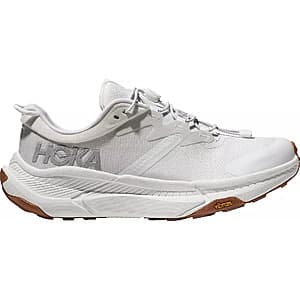 HOKA Women's Transport Sneakers in white colorway with cushioned midsole and modern athletic design.