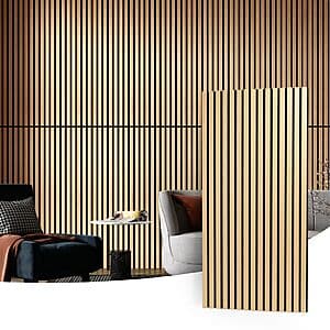4-Pack 47.2" x 23.6" Art3d Wood Slat Wall Acoustic Panels (Oak) $103.20 + Free Shipping