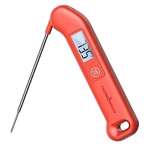 ThermoMaven Professional Digital Meat Thermometer with LCD display and probe, compact handheld design.