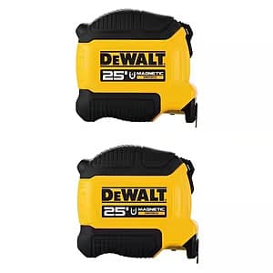 2-Pack 25' DeWALT Magnetic Tape Measure $20 + Free Shipping