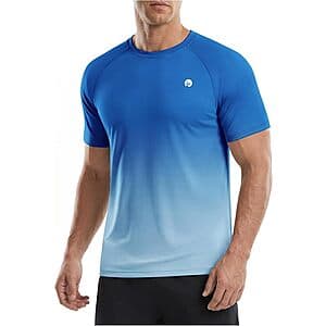 PINSPARK Men's UPF 50+ Quick Dry Workout Shirt (18 Colors) $9