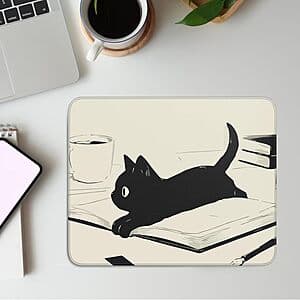 XSXXSC Black Cat Mouse Pad (10"x8") $4