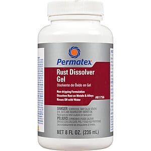 8-Oz Permatex Rust Dissolver Gel $3.60