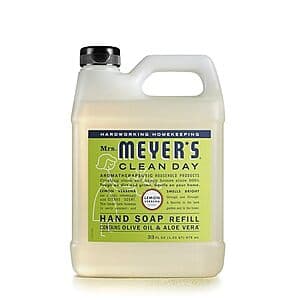 33-Oz Mrs. Meyer's Liquid Hand Soap Refill (Lemon Verbena) $6.20 w/ Subscribe & Save
