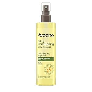Select Accounts: 6.7-Oz Aveeno Daily Moisturizing Dry Body Oil Mist $2.75 w/ S&S