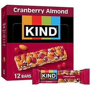 Select Accounts: 12-Pack 1.4-Oz KIND Bars (Cranberry Almond) $8.70 w/ Subscribe & Save