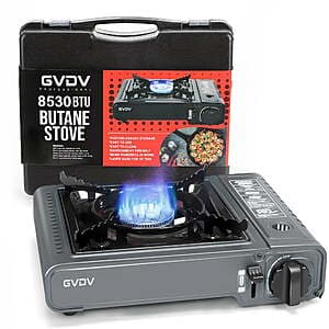 GVDV 1 Burner 8,530 BTU Butane Gas Camping Stove $20