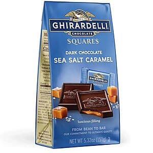 5.32-Oz Ghirardelli Dark Chocolate Sea Salt Caramel Squares 2 for $7.80 w/ Subscribe & Save
