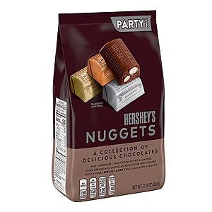 31.5-Oz Hershey's Nuggets Snack Size Assorted Chocolates Party Pack $7.75 w/ Subscribe & Save
